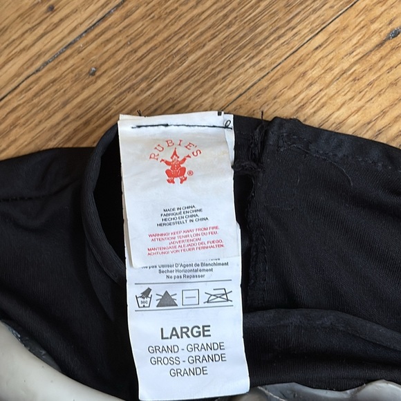 Rubie’s Glow in the Dark Skeleton Halloween Costume Jumpsuit with Gloves Size L - Picture 8 of 12